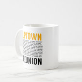 Officiële Mok van 2019 Uptown Reunion Coffee (Voorkant links)
