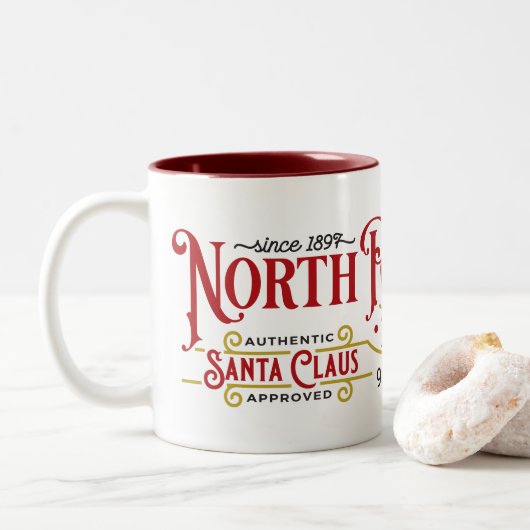 Officiële mok van de North Pole Trading Company (Met donut)