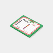 Officiële Naughty of Nice lijst Post-it® Notes (Schuin)