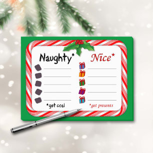 Officiële Naughty of Nice lijst Post-it® Notes