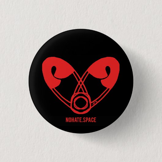 Officiële No Hate Space Button (Voorkant)