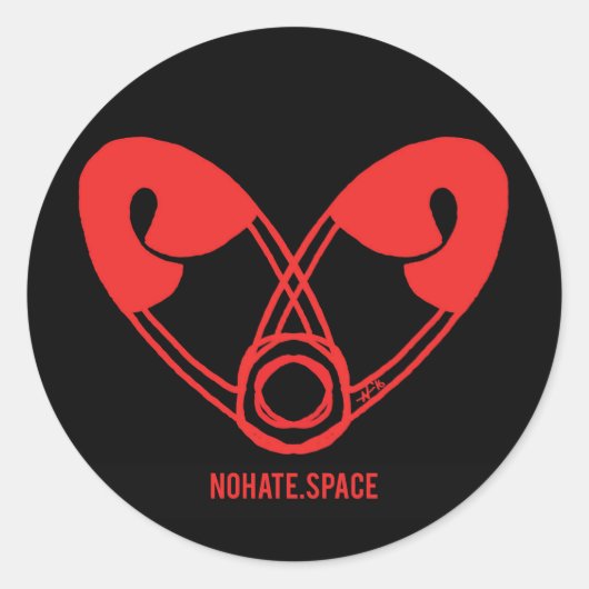 Officiële No Hate Space Stickers (Voorkant)