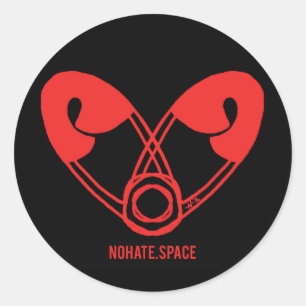 Officiële No Hate Space Stickers