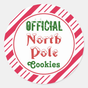 Officiële Noord-Pole Cookies Stickers