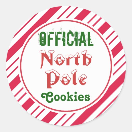 Officiële Noord-Pole Cookies Stickers (Voorkant)
