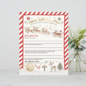 Officiële noord-poolbrief aan de Kerstman (Staand voorkant)