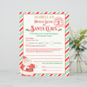 Officiële noord-poolbrief aan de Kerstman (Staand voorkant)