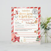 Officiële noord-poolbrief aan de Kerstman (Staand voorkant)