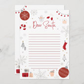 Officiële noord-poolbrief aan de Kerstman Kaart (Voorkant / Achterkant)