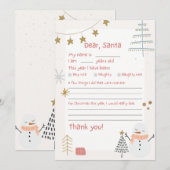Officiële noord-poolbrief aan de Kerstman Kaart (Voorkant / Achterkant)