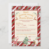 Officiële Noordpool-brief aan Santa 5x7inch Invita Kaart (Voorkant)