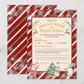 Officiële Noordpool-brief aan Santa 5x7inch Invita Kaart (Voorkant / Achterkant)