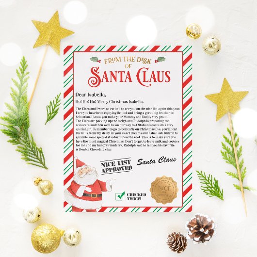 Officiële Noordpool-brief van Santa