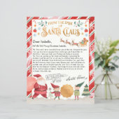 Officiële Noordpool-brief van Santa (Staand voorkant)