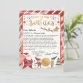 Officiële Noordpool-brief van Santa Kaart (Staand voorkant)