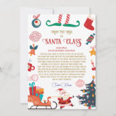 Officiële Noordpool-brief van Santa Kaart (Voorkant)