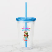 Officiële Noordpool Cookie Tester Giant Christmas Acryl Drinkbeker (Voorkant)