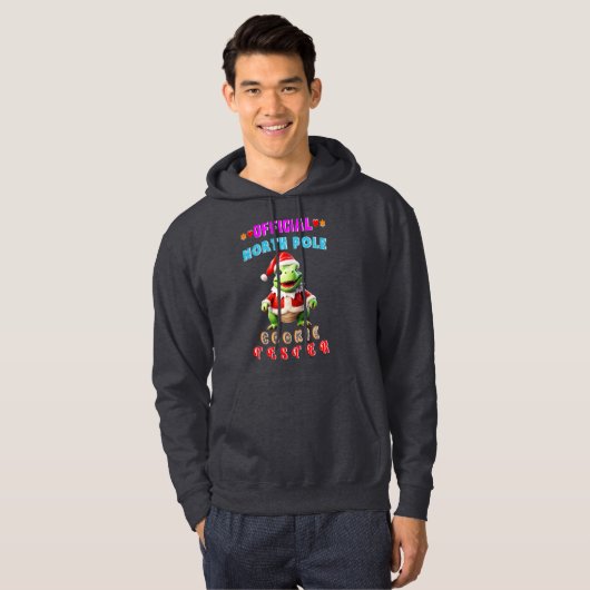 Officiële Noordpool Cookie Tester Giant Christmas Hoodie (Voorkant volledig)