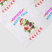 Officiële Noordpool Cookie Tester Giant Christmas Tissuepapier (Detail)