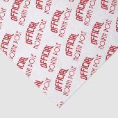 Officiële Noordpool Patroon Tissue Paper Tissuepapier (Detail)