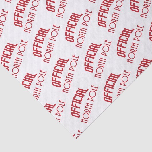 Officiële Noordpool Patroon Tissue Paper Tissuepapier (Detail)