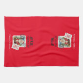 Officiële Noordpool Santa keukenhanddoek (Horizontaal)