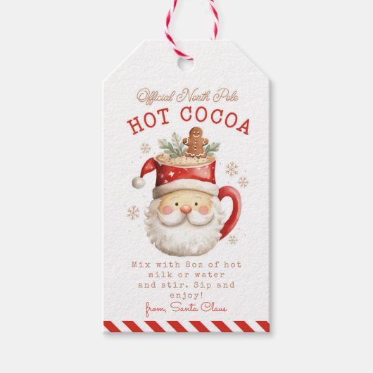 Officiële Noordpoolhete Cocolabel Cadeaulabel (Voorkant)