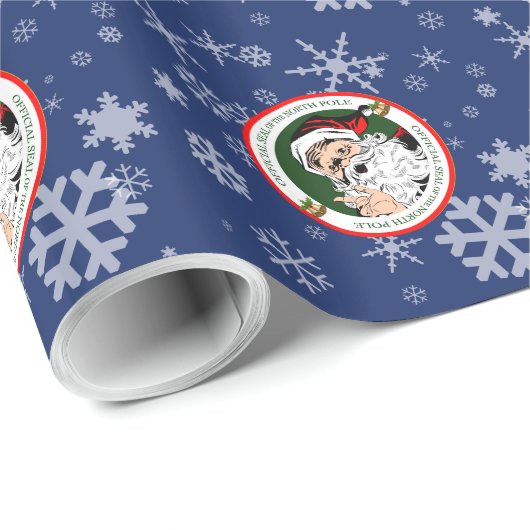 Officiële noordpoolzegel cadeaupapier (Rol Hoek)