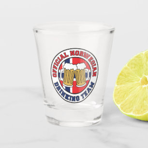 Officiële Noors Drink Team Shot Glas