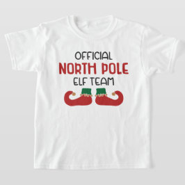Officiële North Pole Elf Team Kerstmis T-shirt