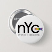 Officiële NYC Pride-Button Ronde Button 5,7 Cm (Voorkant /achterkant)
