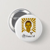 Officiële Obama-Button #7 Ronde Button 5,7 Cm (Voorkant /achterkant)
