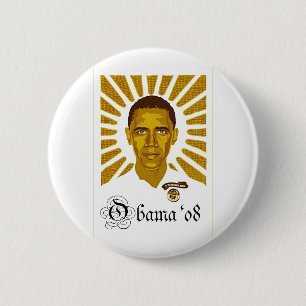 Officiële Obama-Button #7 Ronde Button 5,7 Cm
