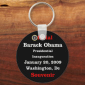 Officiële Obama Inauguration Souvenir Gifts Sleutelhanger (Voorkant)