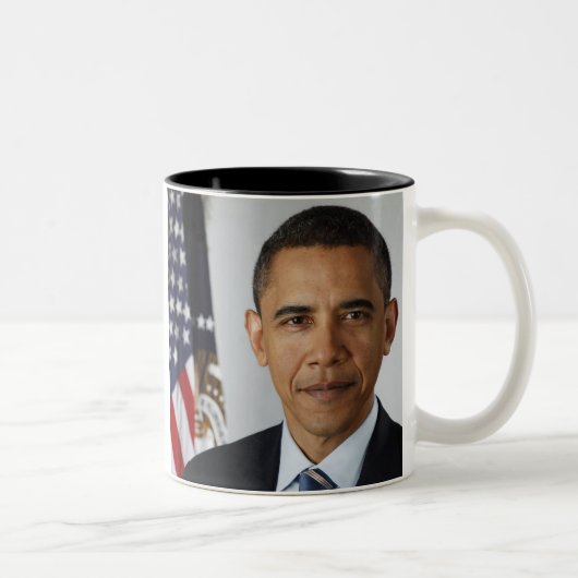 Officiële Obama Inauguration Souvenir Tweekleurige Koffiemok (Rechts)