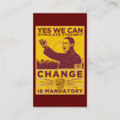 Officiële Obammunist Part Commissar Card Visitekaartje (Achterkant)