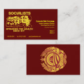 Officiële Obammunist Part Commissar Card Visitekaartje (Voorkant / Achterkant)