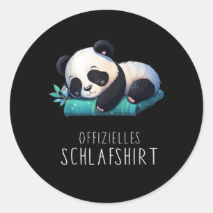 Officiële Otter Slaap Panda Ronde Sticker