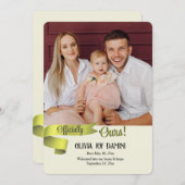 Officiële Ours Fotoadoptie Aankondiging Kaart (Voorkant / Achterkant)