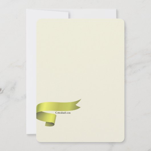 Officiële Ours Fotoadoptie Aankondiging Kaart (Achterkant)