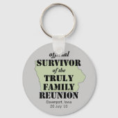 Officiële overlevende gezinshereniging - Iowa Sleutelhanger (Voorkant)