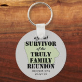 Officiële overlevende gezinshereniging - Iowa Sleutelhanger (Voorkant)