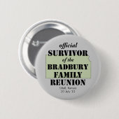 Officiële overlevende gezinshereniging - Kansas Ronde Button 5,7 Cm (Voorkant /achterkant)