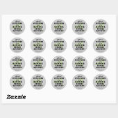 Officiële overlevende (groene) ronde sticker (Vel)