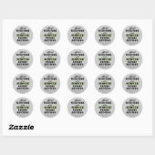 Officiële overlevende (groene) ronde sticker (Vel)