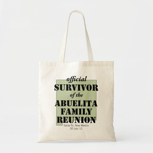 Officiële overlevende (groene) tote bag (Voorkant)