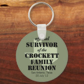 Officiële overlevende Texas Family Reunion Sleutel Sleutelhanger (Voorkant)