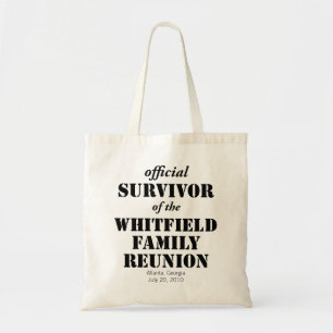 Officiële overlevende van onze gezinshereniging tote bag