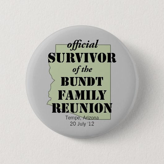 Officiële overlevenden ronde button 5,7 cm (Voorkant)