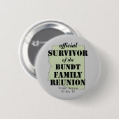 Officiële overlevenden ronde button 5,7 cm (Voorkant /achterkant)